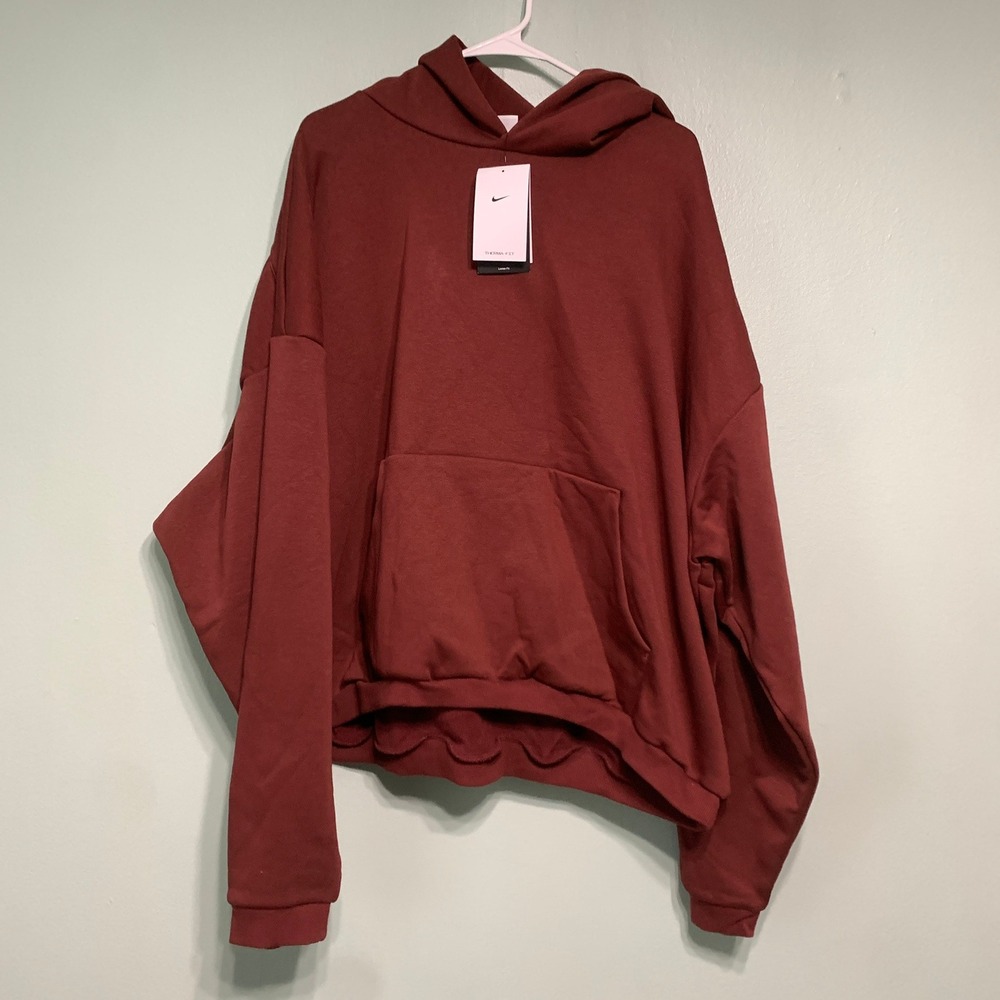 Nike Mens XXL Hoodie Standard‎ Issue Therma-FIT Dark Beetroot Red IM5918-619
